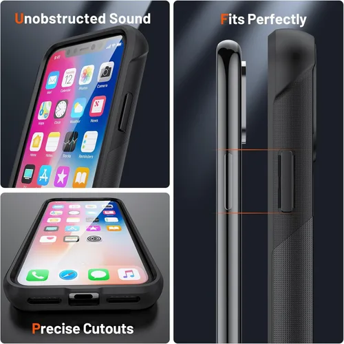 Vista 271 de Jeylly Funda para iPhone SE/Funda para iPhone 5S, Exterior de Plástico Duro que Absorbe Golpes + Interior de Silicona de Goma Defensor contra
