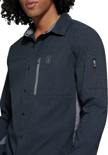 Vista 3 de BASS OUTDOOR Camisa tejida con botones a cuadros para hombre