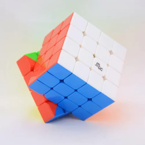 Vista 6 de Bukefuno Yongjun MGC 4x4 M, cubo magnético de velocidad YJ MGC 4x4 M, cubo mágico sin calcomanías