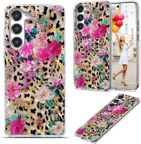 Vista 11 de Funda para Samsung Galaxy S23 Plus/S23+ - Funda protectora transparente de TPU suave a prueba de golpes con diseño de paraguas rojo de la torre Una