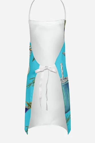 Vista 4 de Caroline's Treasures BB5203APRON - Delantal azul para cocinar bebidas y cócteles, cocción, servidor, hornear, manualidades, jardinería para adultos