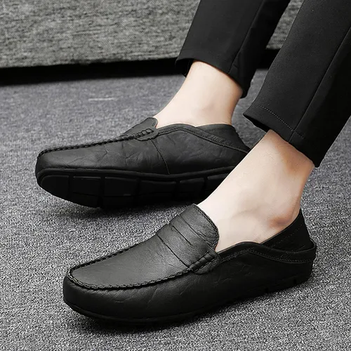 Vista 2 de Go Tour Mocasines casuales para hombre, zapatos de conducción sin cordones