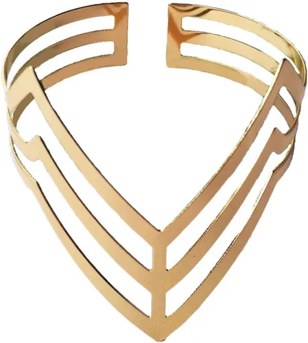 Vista 3 de octchoco Fashion Oro Swirl Upper Arm Cuff Armlet ajustable atractivo abierto Bangle Pulsera