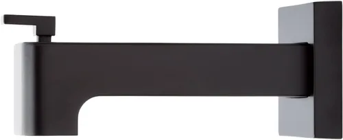 Vista 6 de Signature Hardware 449813 Hibiscus - Boquilla desviadora integrada de 7-11/16", negro mate, latón