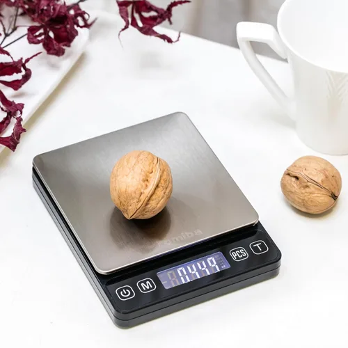 Vista 7 de Báscula digital de bolsillo de precisión de 17.64 oz, resolución de 0.00 oz, incluye un peso de calibración