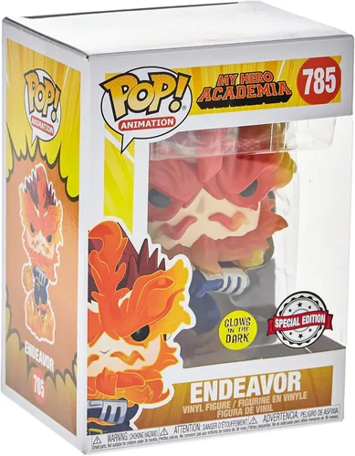 Vista 4 de Funko Pop! Animación: My Hero Academia - Endeavor (brilla en la oscuridad), exclusivo de Amazon