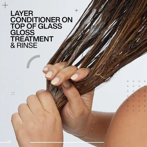 Vista 9 de Redken Acidic Color Gloss Conditioner - Color Protection & Vibrancy, Salon-Grade Hair Shine, For Color-Treated Hair
