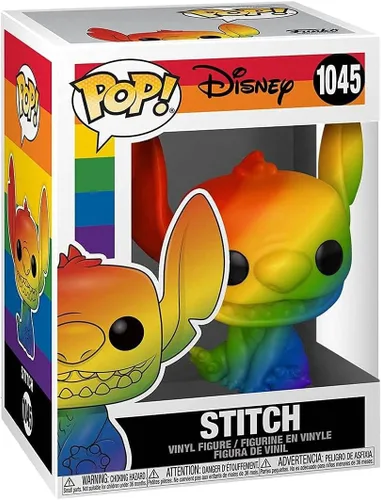Vista 2 de Funko POP Disney: Pride - Stitch (Arcoiris), multicolor, estándar