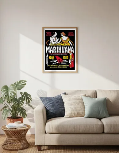 Vista 6 de Marihuana - Weed with Roots in Hell - Orgías extrañas - Fiestas salvajes - Pasiones desatadas - Póster de película vintage por Dwain Esper c.1936