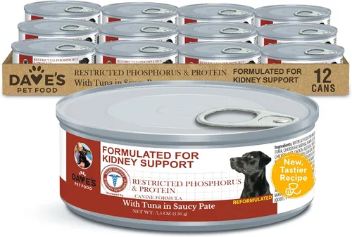 Vista 13 de Dave's Pet Food Soporte renal para perros (estofado de pollo y verduras) – Alimento enlatado húmedo bajo en fósforo y bajo en proteínas