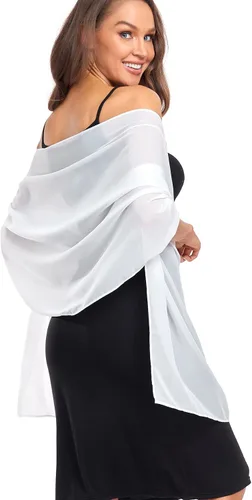 Vista 35 de Chales/mantones de gasa suave para vestidos, accesorios de mujer