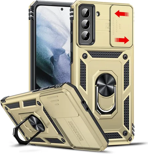 Vista 186 de LeYi Funda para Moto G Stylus 2022 4G (no compatible con 5G), funda para Moto G Stylus con 2 protectores de pantalla, funda protectora de grado Oro