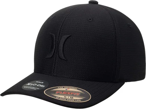 Vista 11 de Hurley Gorra de béisbol para hombre – Gorra ligera de visera curvada H2O Dri ajustada para hombre gris (Dark Smoke Grey)