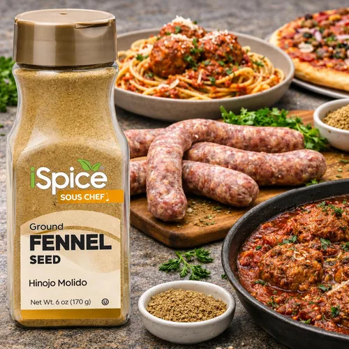 Vista 5 de iSpice - POLVO DE SEMILLA DE HINO MOLIDO 6oz (170g) (Molido)