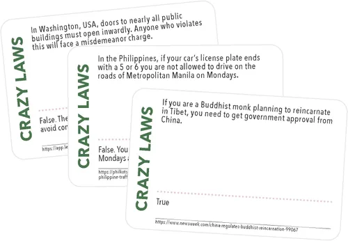 Vista 2 de Tactic Games: Crazy Laws - Juego de cartas - Edad 16+