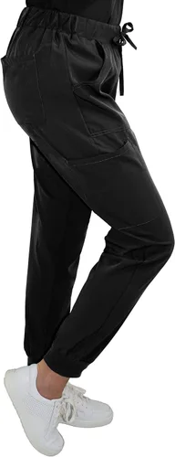 Vista 4 de Pantalón médico de enfermería con 5 bolsillos para mujer