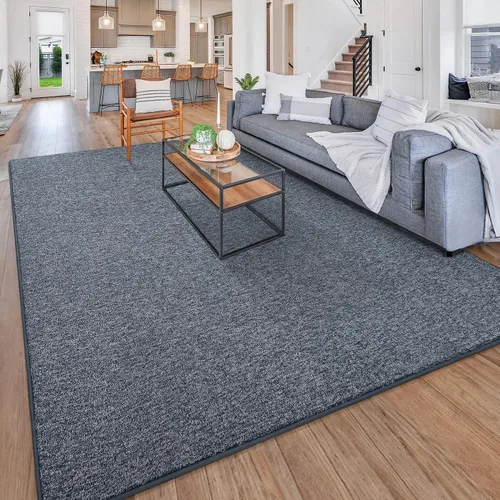 Vista 17 de Chicrug - Alfombra geométrica moderna de 2 x 6 pies para dormitorio o pasillo Negro Geometric