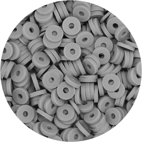 Vista 18 de Bundooraking - 2000 piezas de cuentas de arcilla negra (6 mm), cuentas Heishi para hacer joyas, pulseras y accesorios, paquete pequeño
