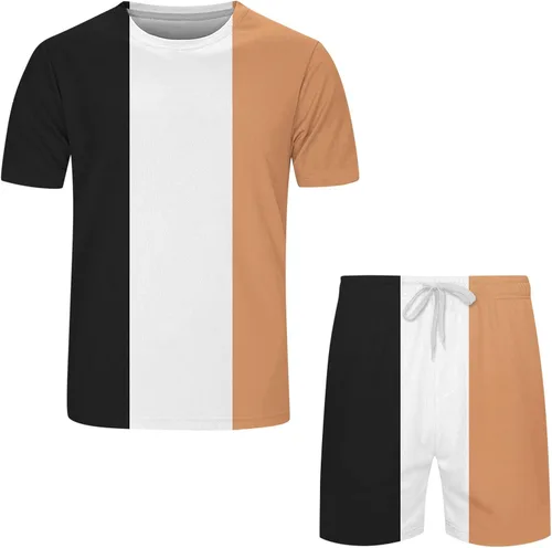 Vista 3 de gIMLy Conjunto Deportivo para hombre, ropa para hombre de moda 2023 de los años 80, traje deportivo para hombre