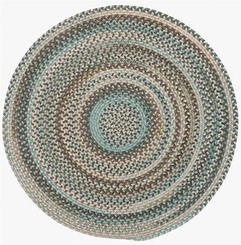 Vista 69 de Capel American Heritage Barn Blue Alfombra Trenzada de Cesta de 0' 12" Azul granero