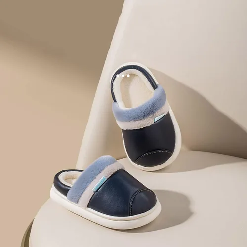 Vista 7 de Pantuflas de casa con espuma viscoelástica, lindas sandalias para niños y niñas, lindas para otoño e invierno