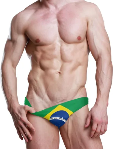 Vista 5 de Happy Colbus Day - Traje de baño sexy para hombre, traje de baño de playa