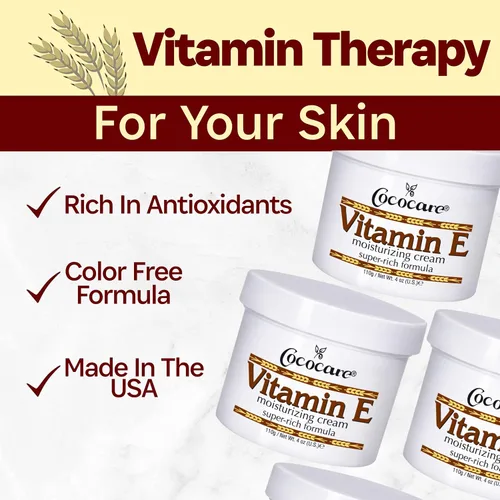 Vista 5 de Cococare Crema hidratante de fórmula súper rica con vitamina E - Hidratante de piel de alta potencia - 4 onzas