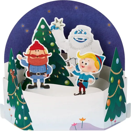 Vista 2 de Hallmark Paper Wonder Tarjeta Emergente de Navidad (Rudolph the Red Nosed Reindeer)