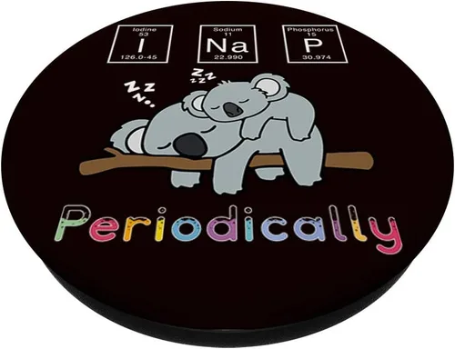 Vista 2 de I Nap Periódicamente Funny Science Koala Mama Bear Lover Gift PopSockets PopGrip: Agarre intercambiable para teléfonos y tabletas