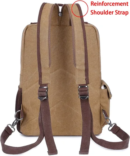 Vista 3 de Mygreen bolsa cruzada de lona, mochila de viaje
