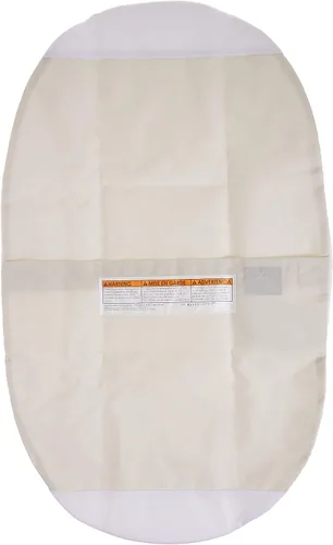 Vista 3 de 4moms mamaRoo - Funda impermeable para colchón de cuna, color blanco