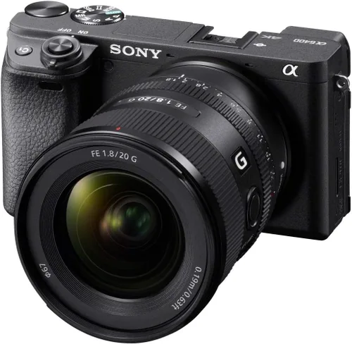 Vista 6 de Sony FE 20 mm F1.8 G lente de gran apertura ultra gran angular de marco completo, Modelo: SEL20F18G, negro