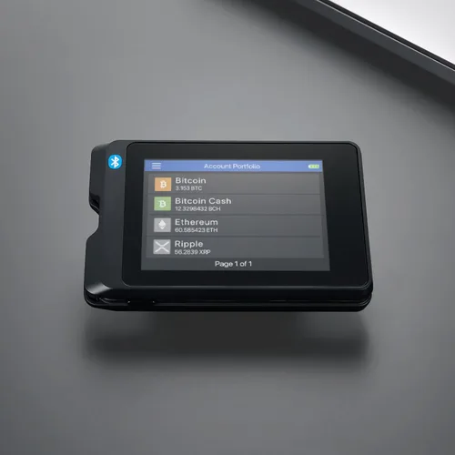 Vista 8 de SecuX W20 billetera de hardware para criptomonedas, con Bluetooth, muy segura, pantalla táctil grande, gestiona fácilmente Bitcoin, Ethereum