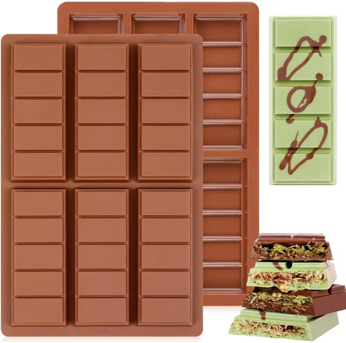 Vista 14 de Moldes de silicona para bombas de chocolate caliente de 24 agujeros, 2 paquetes de mini moldes de semiesfera de 1 pulgada de media esfera para hacer