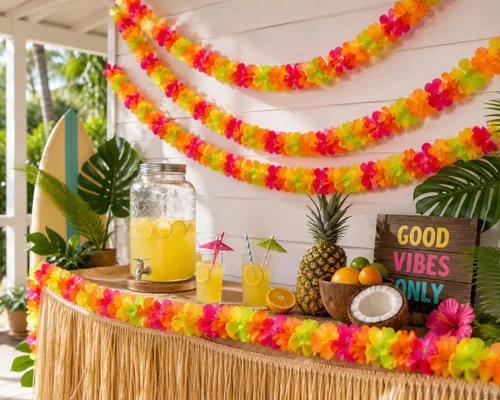 Vista 8 de Guirnalda hawaiana de plástico de la marca Fun Express