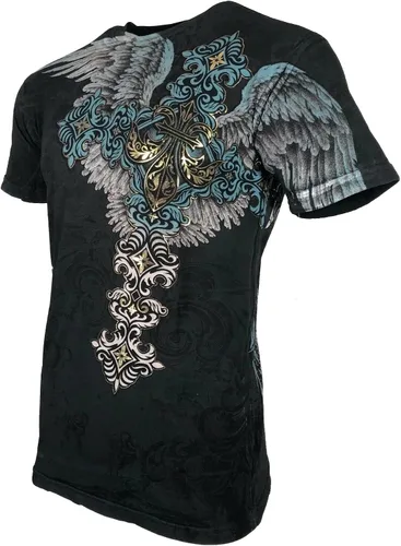 Vista 5 de Xtreme Couture by Affliction Men T-Shirt Sinner Tattoo Biker