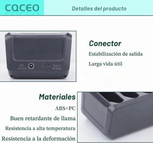 Vista 3 de Kit de cuna de carga de 4 ranuras para batería Zebra TC77 TC70 TC75