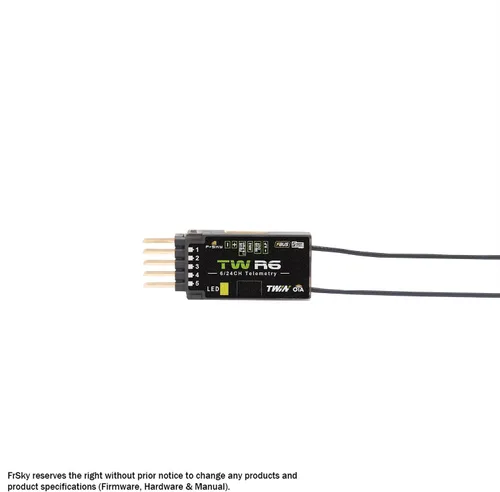 Vista 2 de FrSky El receptor TW R6 admite el modo de carrera de 4 ms con latencia ultra baja