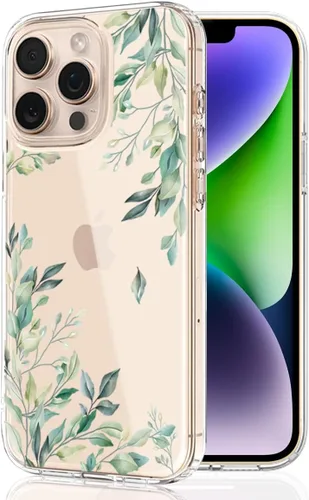 Vista 12 de Compatible con iPhone 14, funda protectora de encaje negro transparente con flores florales a prueba de golpes, parte trasera dura, delgada, bonita