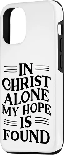 Vista 2 de iPhone 14 En Cristo Solo Mi Esperanza Se Encontró - Funda Inspiradora Cristiana