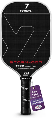 Vista 12 de YVmove 16mm Kevlar T700 Carbon Fiber Pickleball Paddle, USAPA Approved