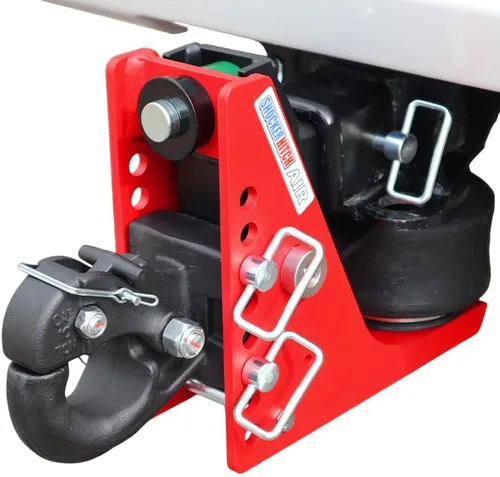 Vista 4 de Shocker - Kit de remolque para receptor de aire, para montaje en granja, se adapta a enganche de 2-1/2 pulgadas, tiene combo negro de bolas de 2
