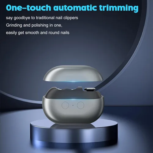 Vista 2 de Fanyil easyclip - Cortaúñas inteligente para personas mayores, herramienta eléctrica de cuidado de uñas con luz LED, recortadora de uñas sin dolor