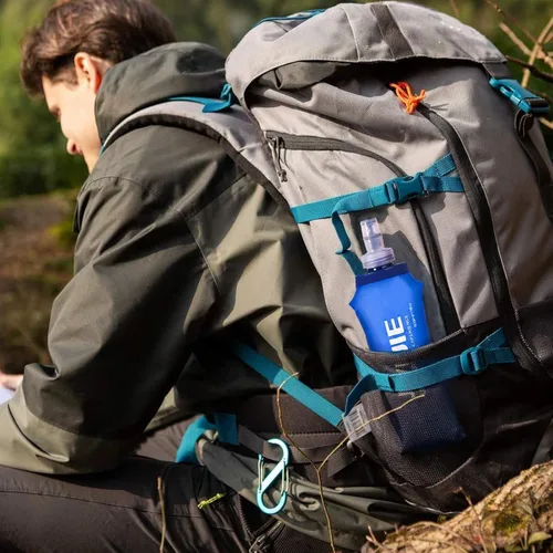 Vista 9 de Azarxis - Botellas plegables de frasco suave de TPU, libres de BPA, 250ml 350ml 500ml 600ml para cinturón de hidratación, mochila, correr