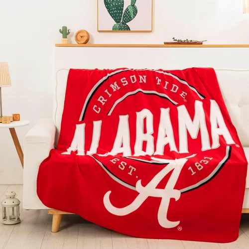 Vista 3 de Northwest NCAA Alabama Crimson Tide - Manta de forro polar unisex para adultos, 50 x 60 pulgadas, campaña