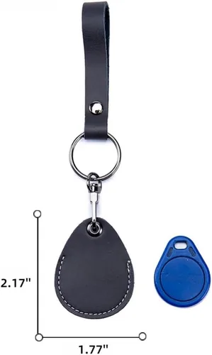 Vista 2 de Temvue Titular de la tarjeta de acceso RFID Llavero Bolsa Llaveros NFC Smart Key Tag Card RFID Pod ID tarjeta protector común