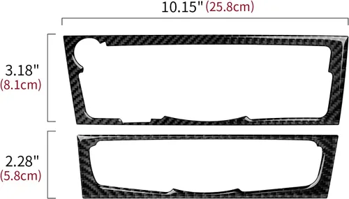 Vista 7 de Adhesivos para panel de CD de aire acondicionado para Audi A4 A5 S4 S5 RS4 RS5 Q5 accesorios de fibra de carbono interior pegatinas, estilo B