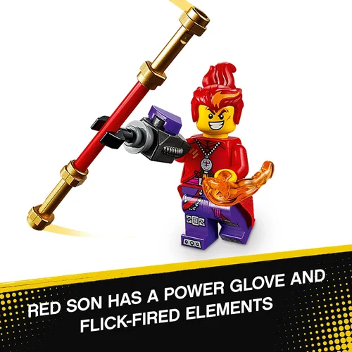Vista 3 de LEGO Monkie Kid Red Son's Inferno Jet 80019 Kit de construcción (299 piezas)