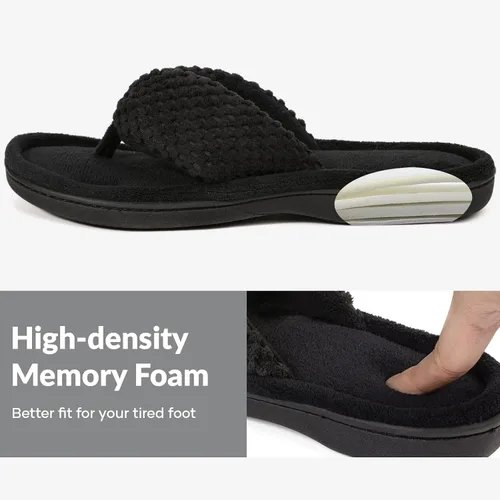 Vista 4 de ULTRAIDEAS - Sandalias Flip Flop para mujer de espuma con memoria para usar en casa