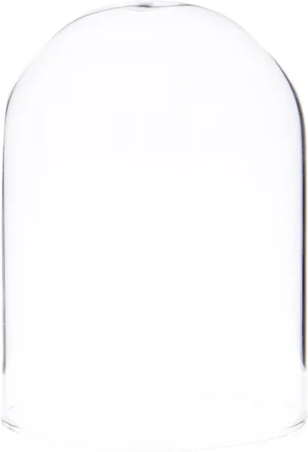 Vista 2 de Plymor Cúpula de cristal pequeña de 2.5 x 3.5 pulgadas (base de chapa de madera negra)